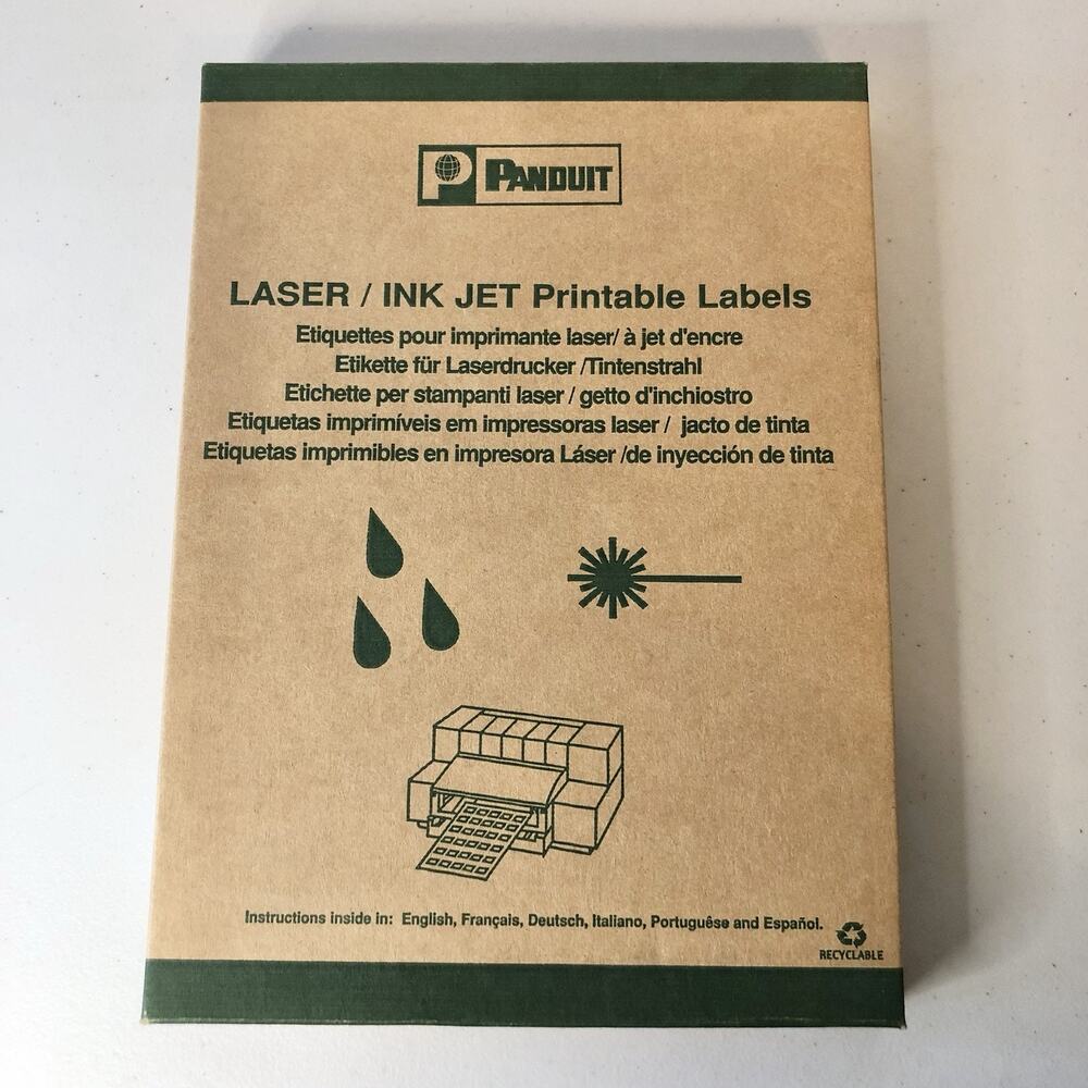 Panduit Laser Labels LJSL4-Y3-2.5 2500 PC “sealed”